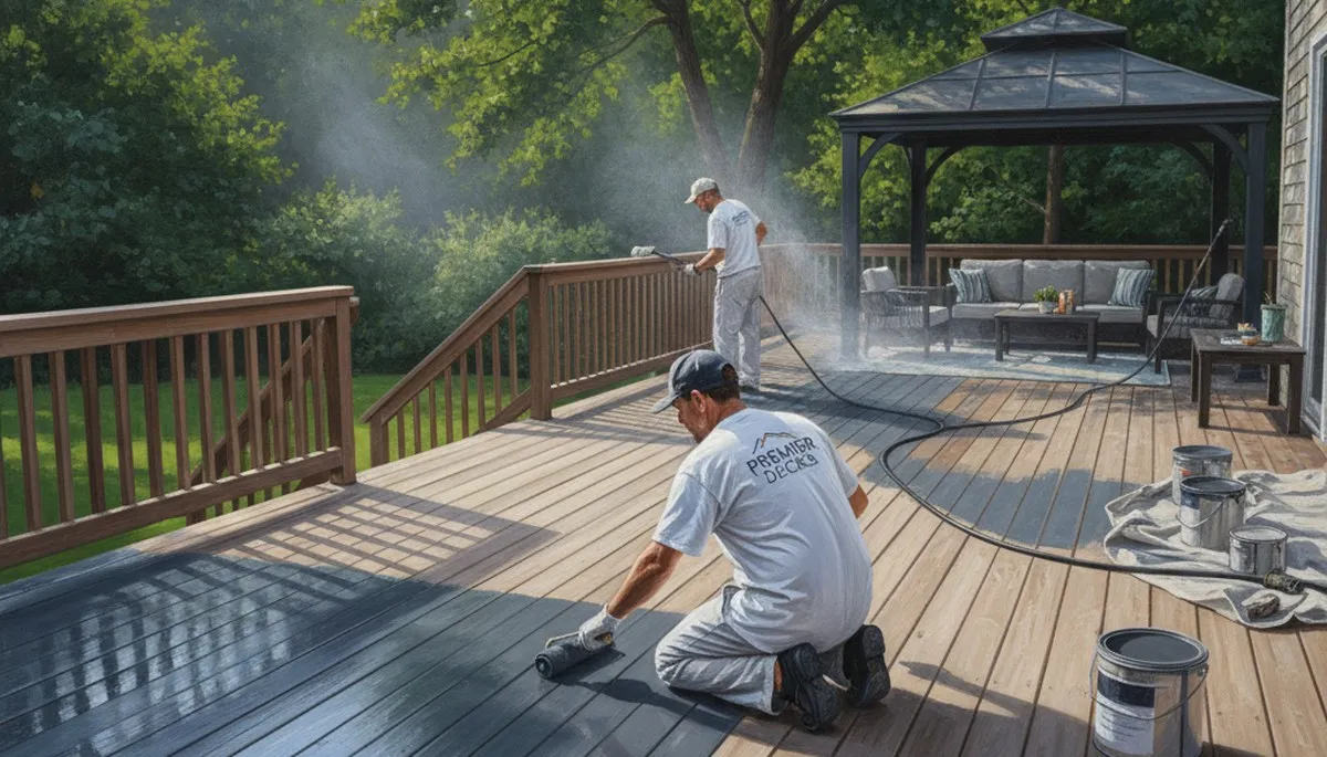 Deck painting in Bradenton, FL by Bradenton Paint Pros for durable sun and humidity protection